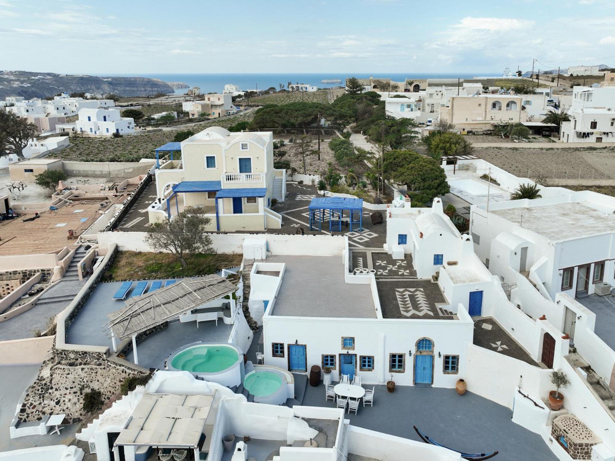 Simantiri Private Villa Megalochori  Exteriör bild